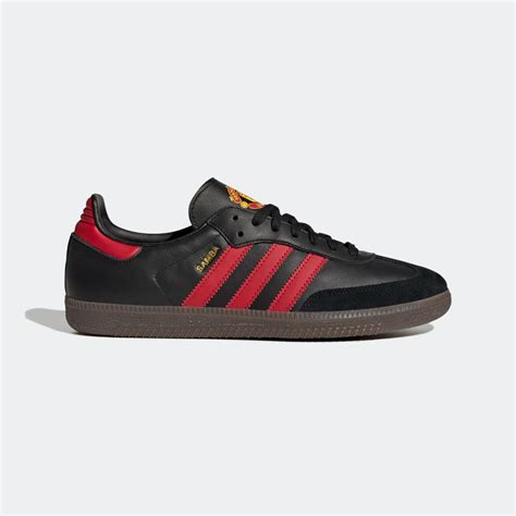 adidas samba schwarz mit roten streifen|adidas samba schuhe.